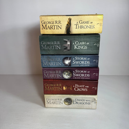 Game of Thrones Book Bundle x 6 Books - George R.R. Martin (2596)