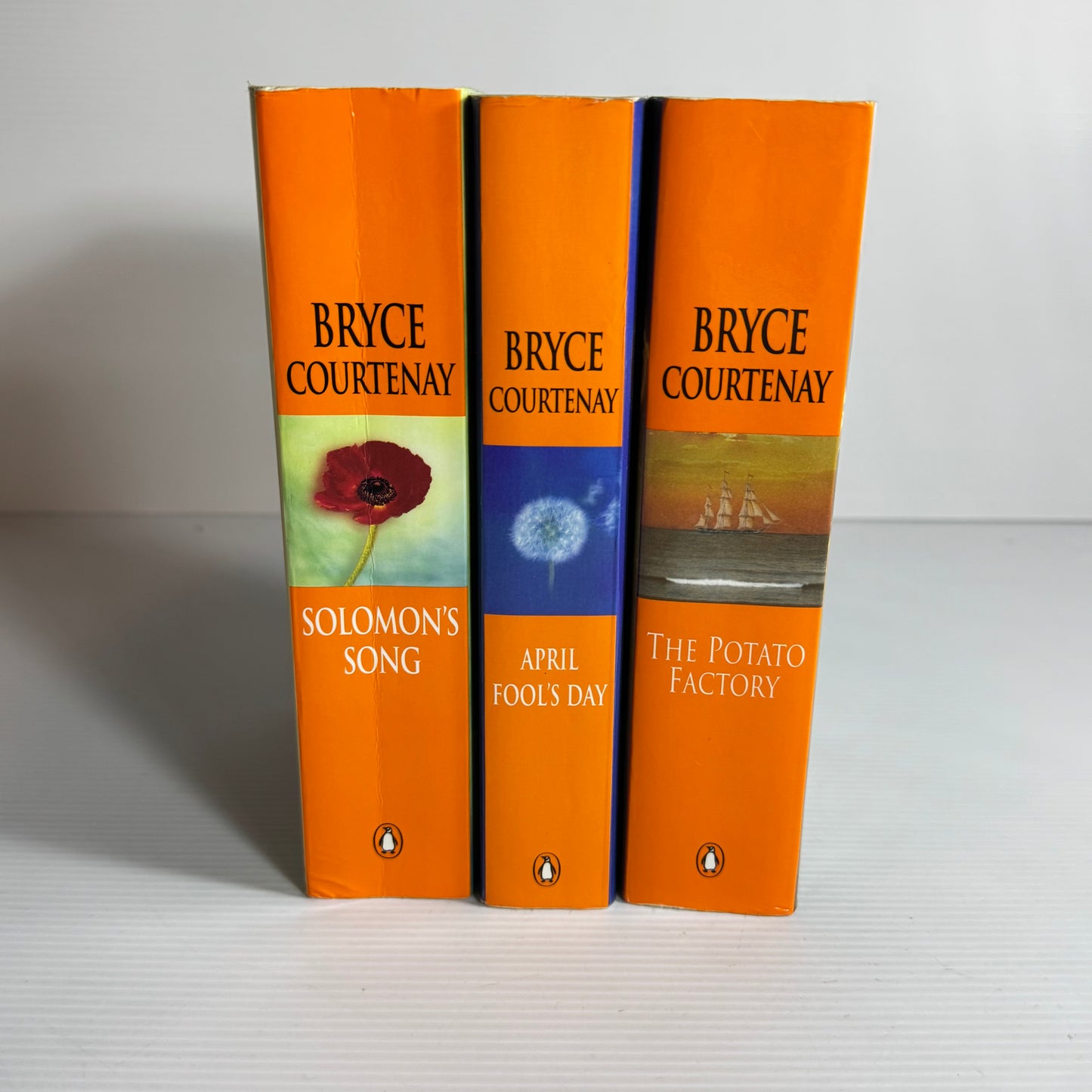 Bryce Courtenay Book Bundle x 3 Books : The Potato Factory, Solomon's Song, April Fool's Day(3128)