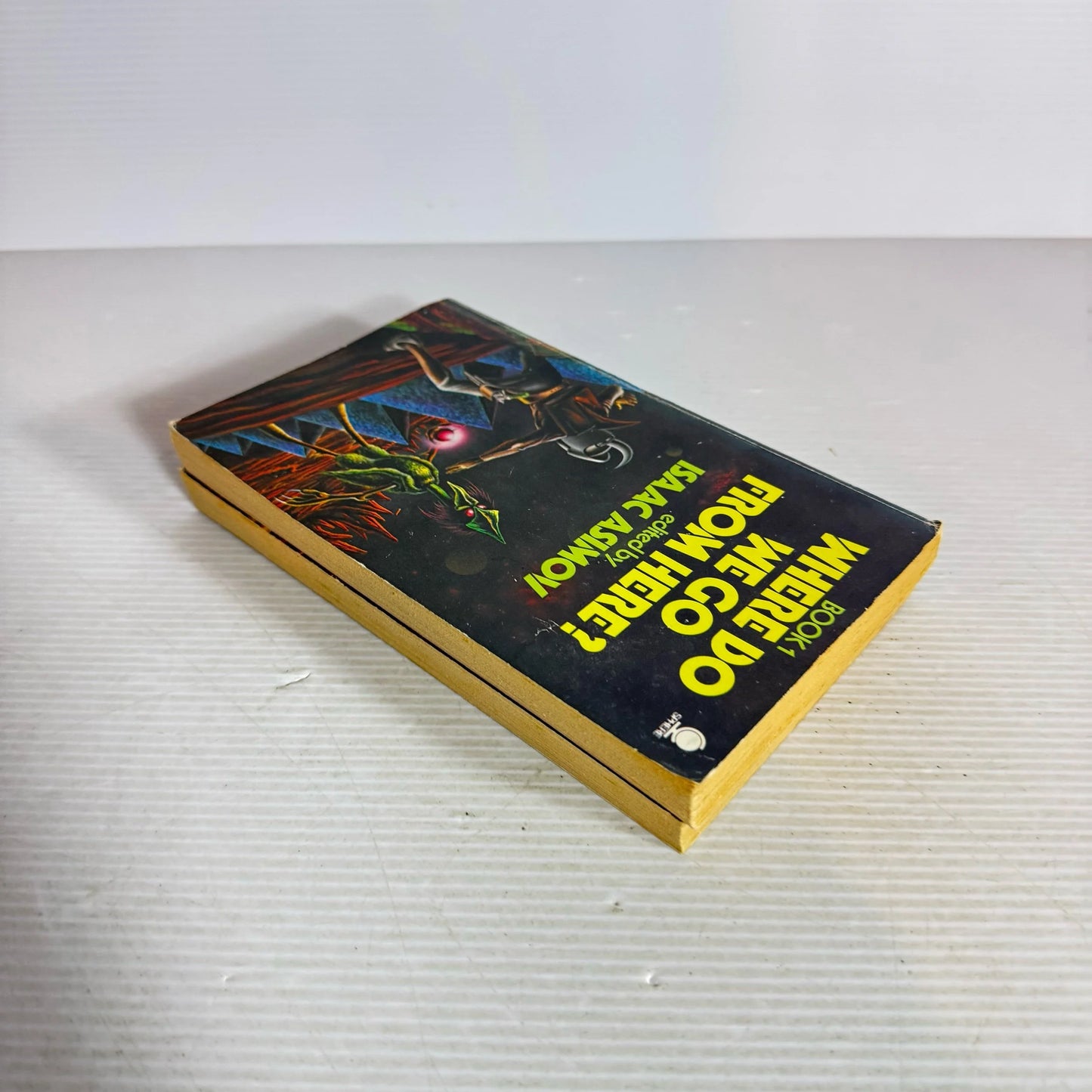 Issac Asimov Science Fiction Book Bundle x 2 Books : Where Do We Go From Here? Books 1 & 2 (Vintage 1974) (308)