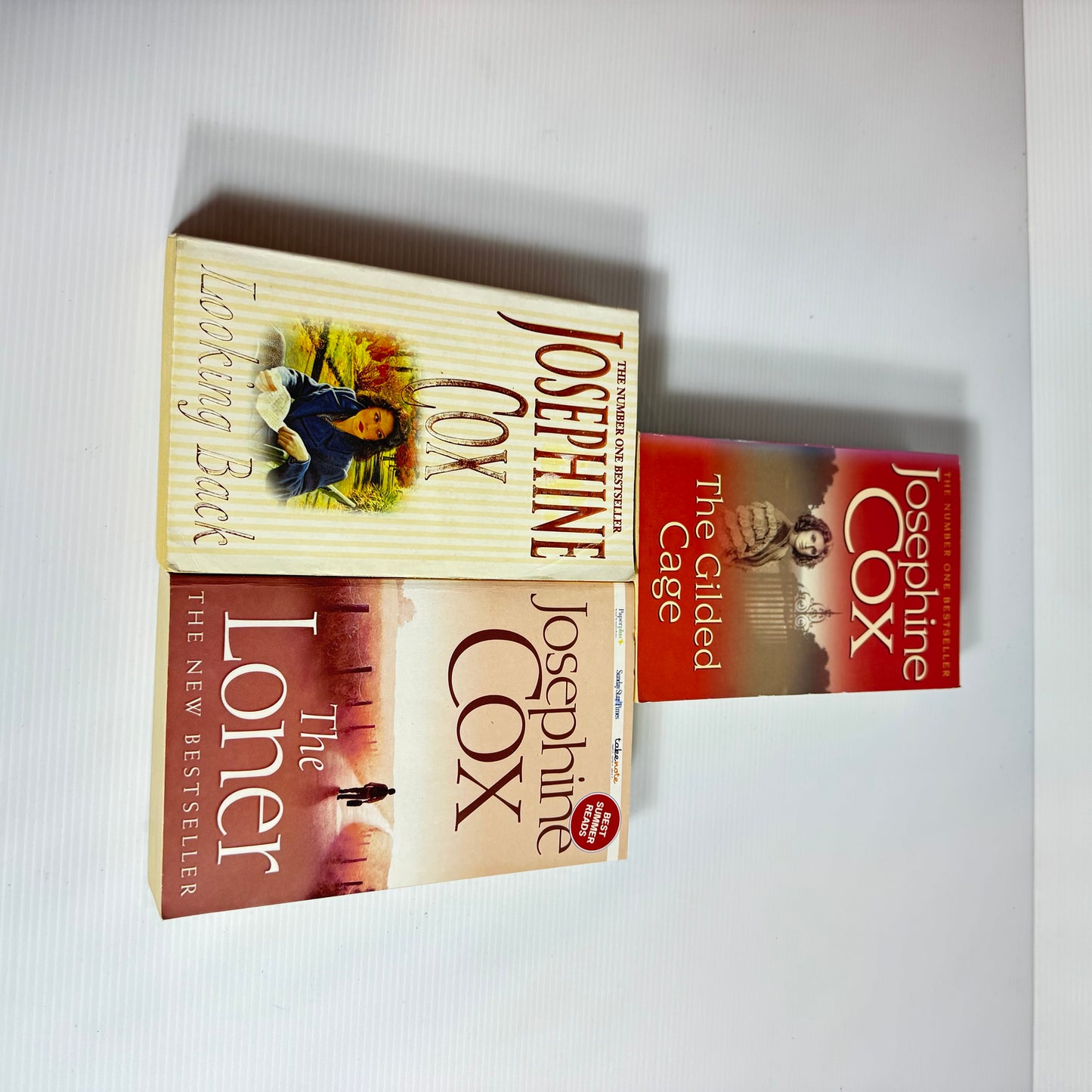Josephine Cox Small Paperback Bundle x 3 : Looking Back, The Gilded Cage, The Loner (3091)