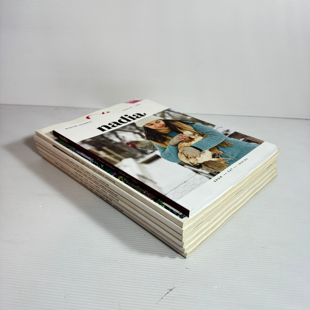 Nadia Magazine Bundle x 7 : Issues 07 - 2022,  Dec/Jan, Feb/March April/May, June/July, Aug/Sept, Oct/Nov 2019, (3328)