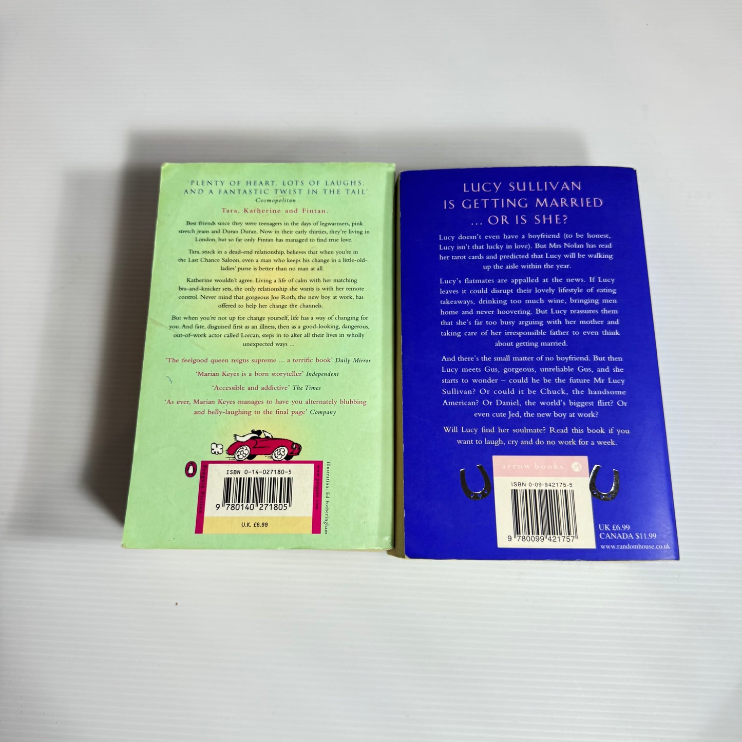 Marian Keyes Book Bundle x 2 : Lucy Sullivan is Getting Married &amp; Last Chance Saloon(3038)