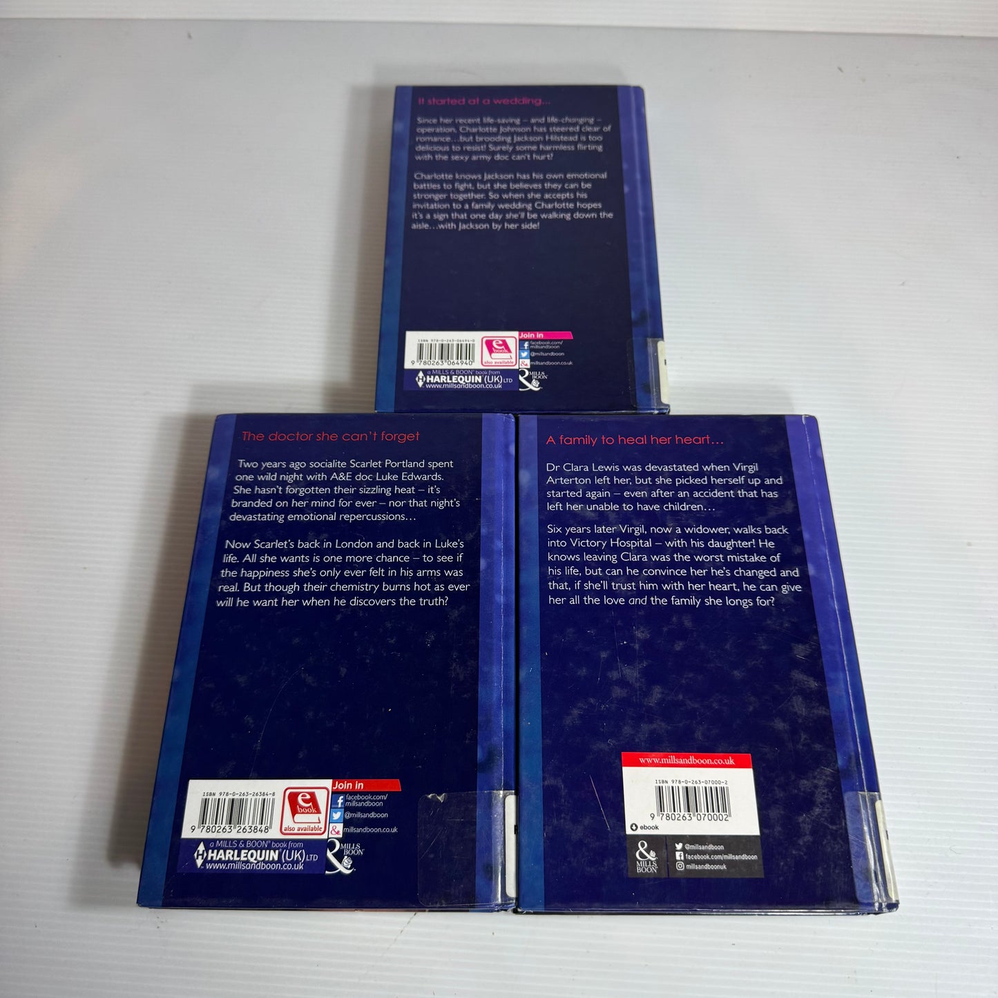 Mills & Boon Medium Hardcover Book Bundle x 3 Books (3143)