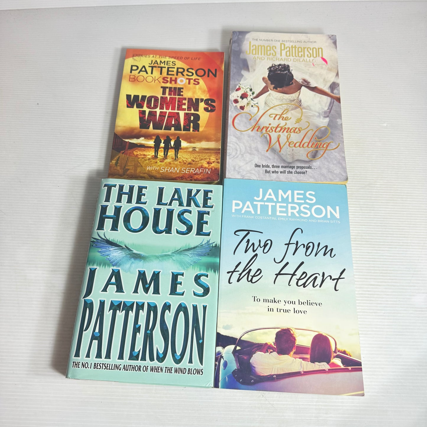 James Paterson Book Bundle x 4 : The Women's War, The Lake House, The Christmas Wedding, Toe From the Heart(2997)