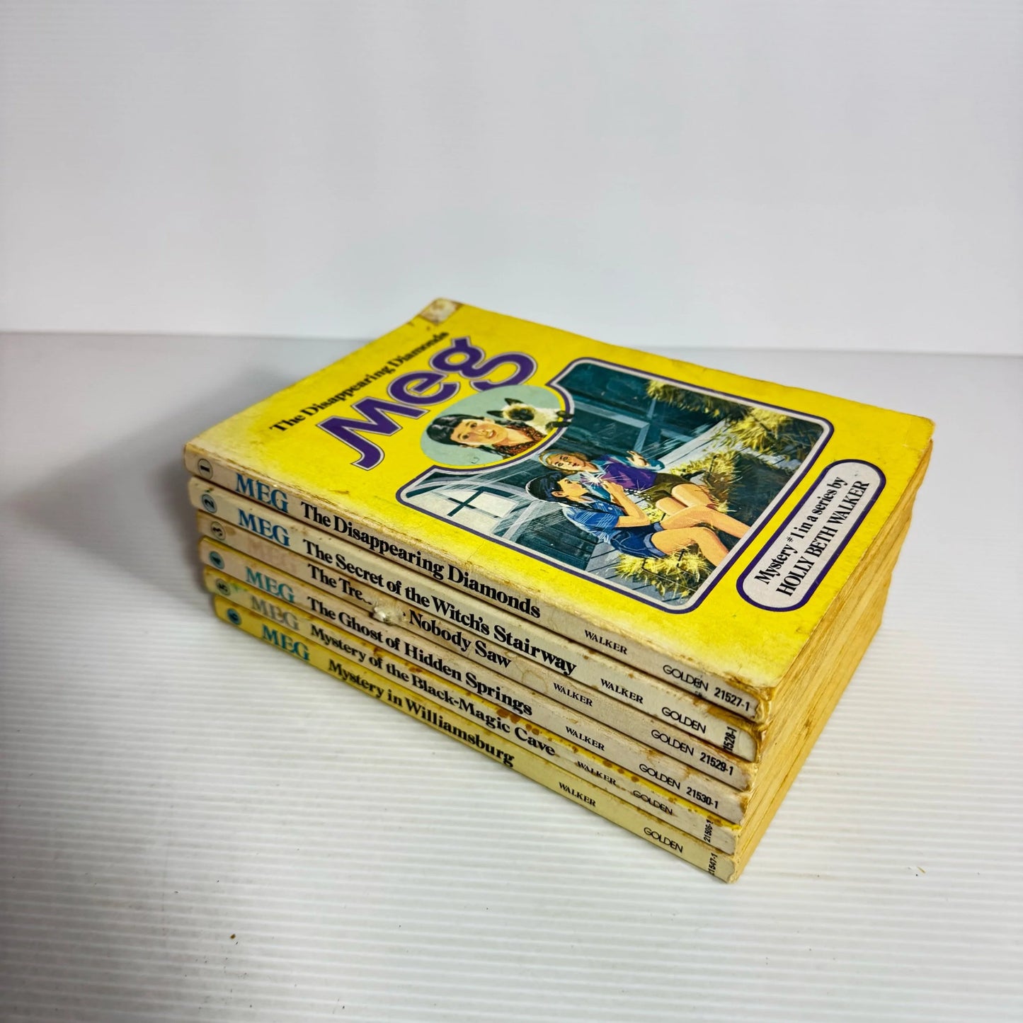 Meg Mystery Book Series, Complete 1-6 - Holly Beth Walker (Vintage 1968)  (2321)