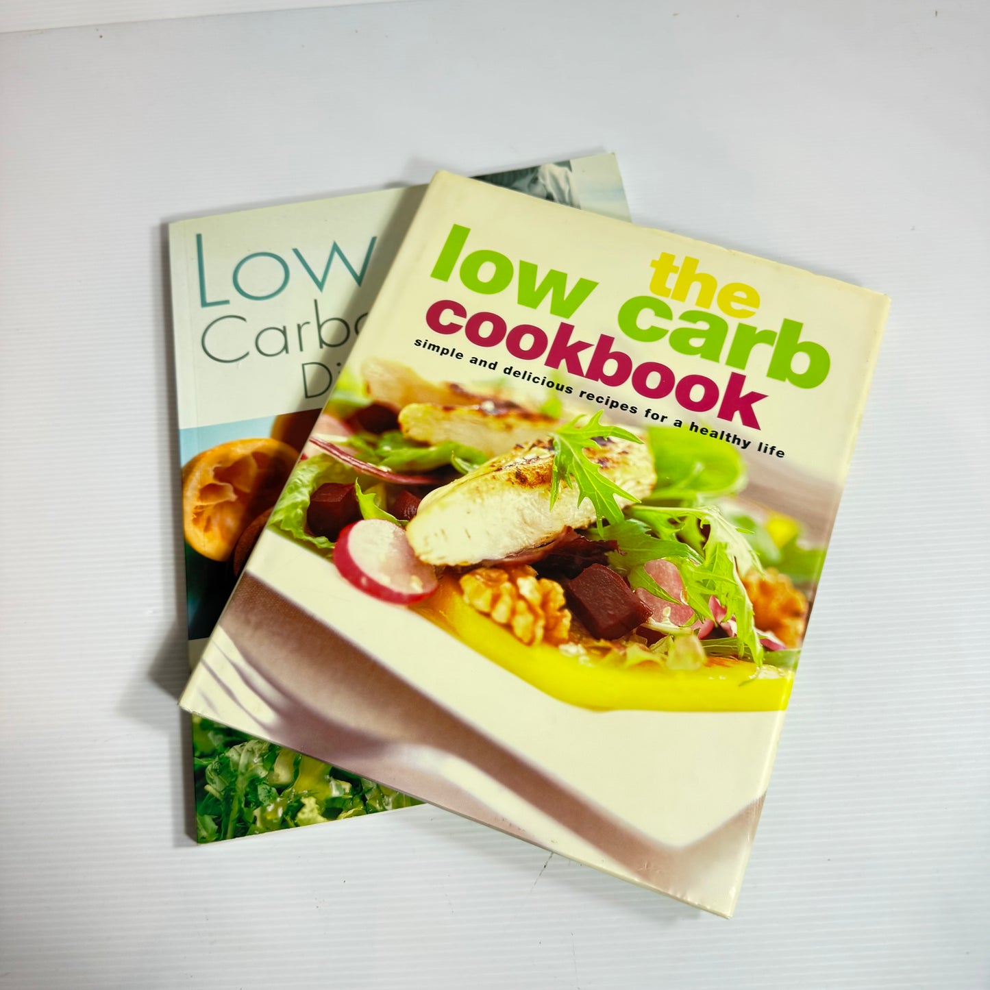 Low Carb Cookbook Bundle x 2 : The Low Carb Cookbook - Gina Steer & Low Carbohydrate Diet for Health - Anne Charlish(3297)