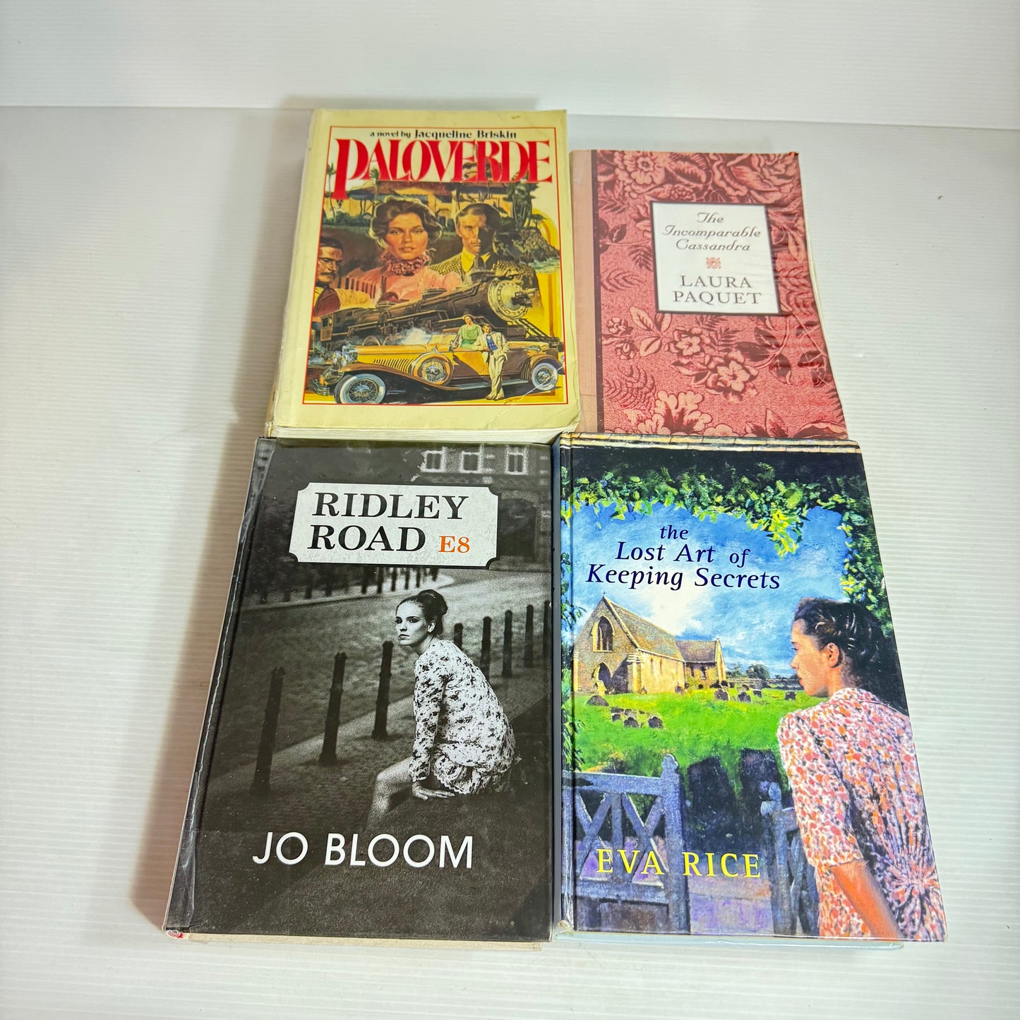 Large Print Romance Book Bundle x 4 : The Incomparable Cassandra, Paloverde, The Lost Art of Keeping Secrets, Ridley Road(2864)