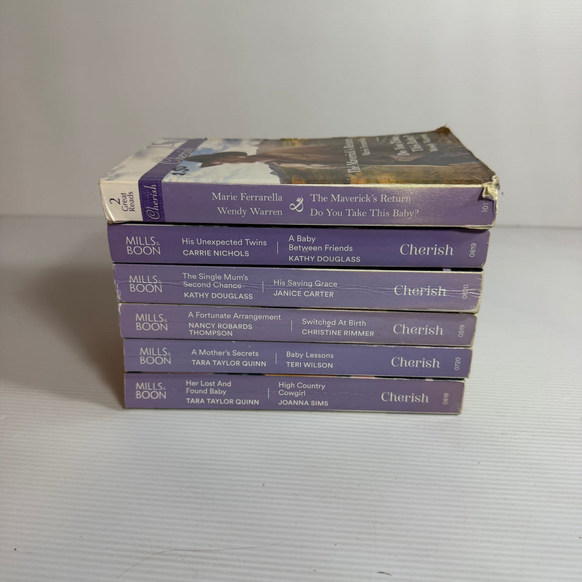 Mills & Boon Cherish 2:1 Book Bundle x 6 Books 12 x Stories  (3295)
