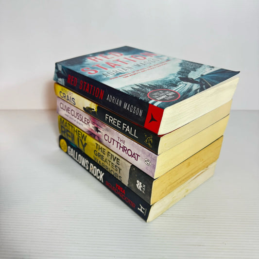 Adventure Thriller Book Bundle x 5 Books : Mixed Authors (2293)