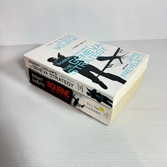 Robert Ludlum Book Bundle x 2 : The Bourne Objective & The Geneva Strategy (2300)