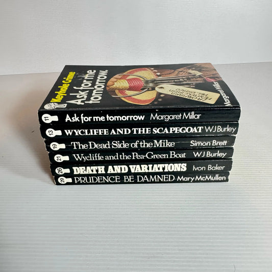 Keyhole Crime Vintage Book Bundle x 6 Books ; Books 11, 13, 19, 21, 26, & 29 in series (Vintage 1980's) (2201)