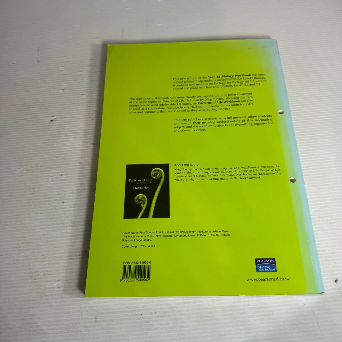 Patterns Of Life For NCEA Level 2 & NCEA Level 2 Biology Workbook - Meg Bayley