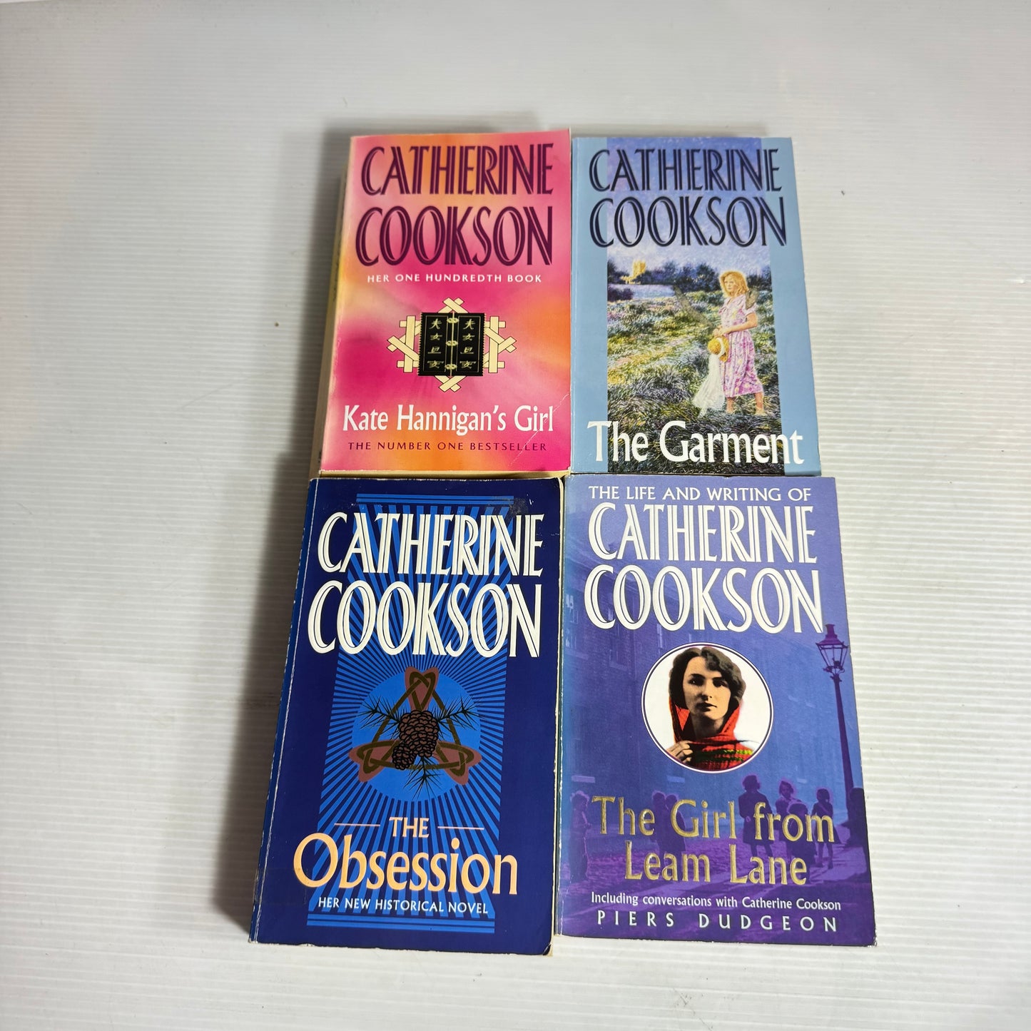 Catherine Cookson Small Paperback Bundle x 4 : The Garment, The Girl From Leam Lane, Kate Hannigan's Girl, The Obsession (3008)