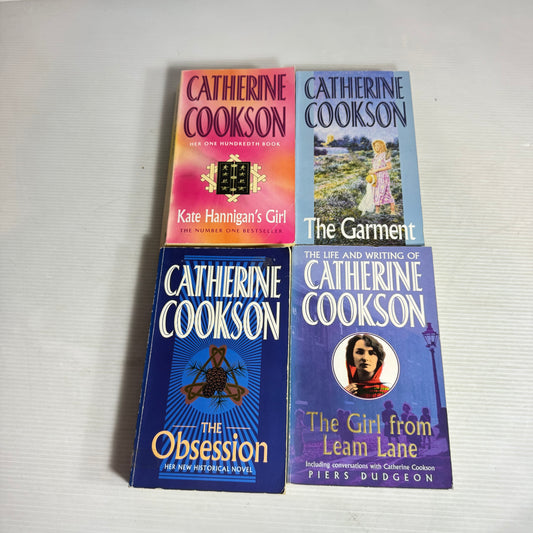 Catherine Cookson Small Paperback Bundle x 4 : The Garment, The Girl From Leam Lane, Kate Hannigan's Girl, The Obsession (3008)