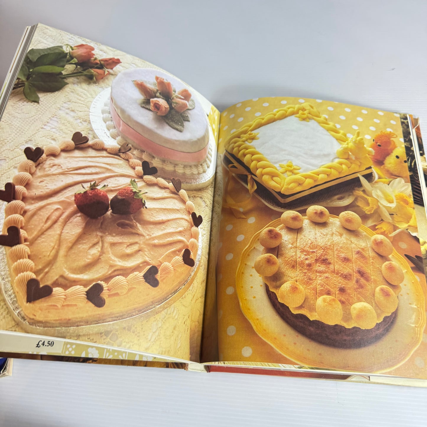 Cake Decorating Book Bundle x 2 : Woman's Realm Cake Icing - Christine France (Vintage 1984) & Cake Decorating 1987 Wilton Yearbook(3218)