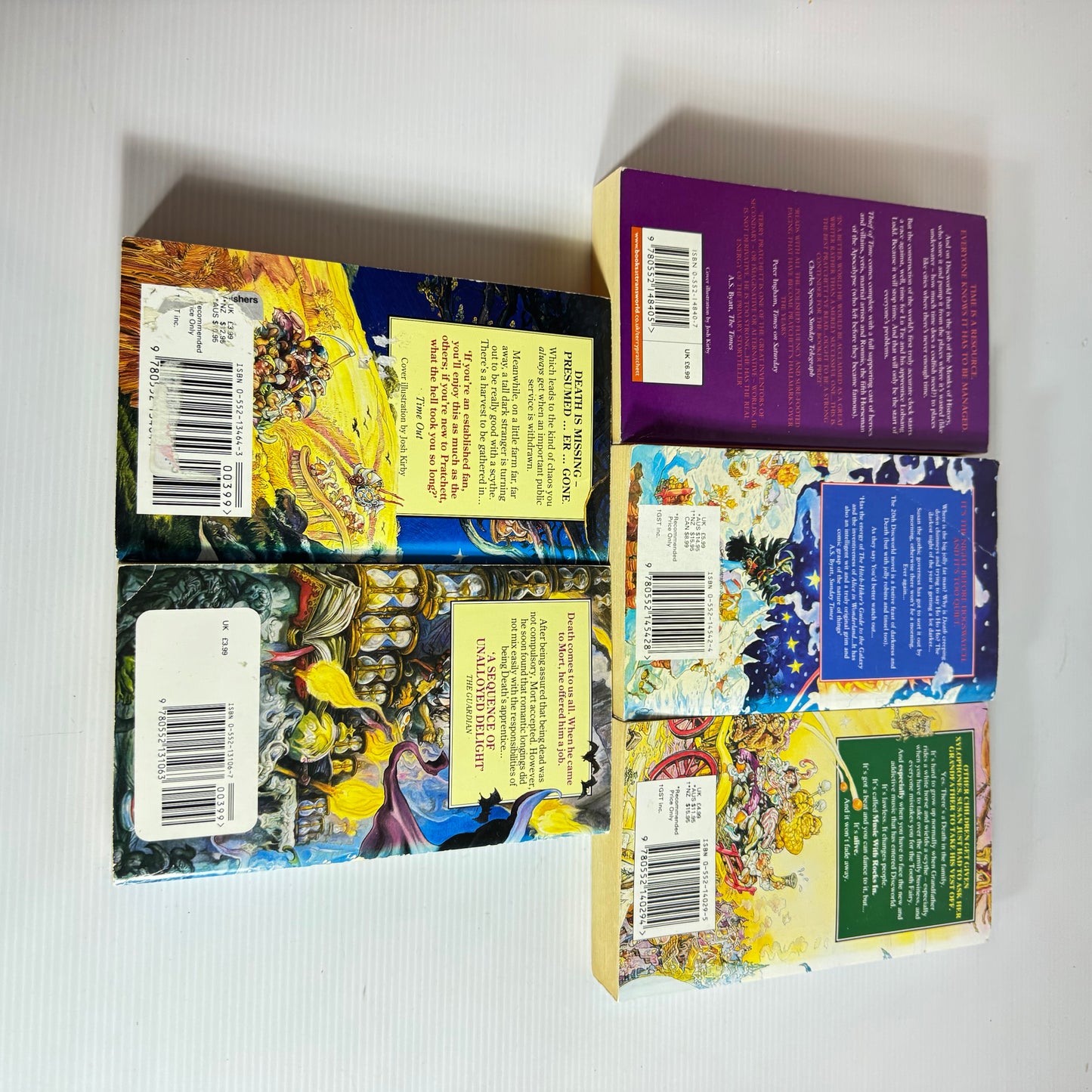 Death Novels Book Bundle x 5 Books - Terry Pratchett (3122)