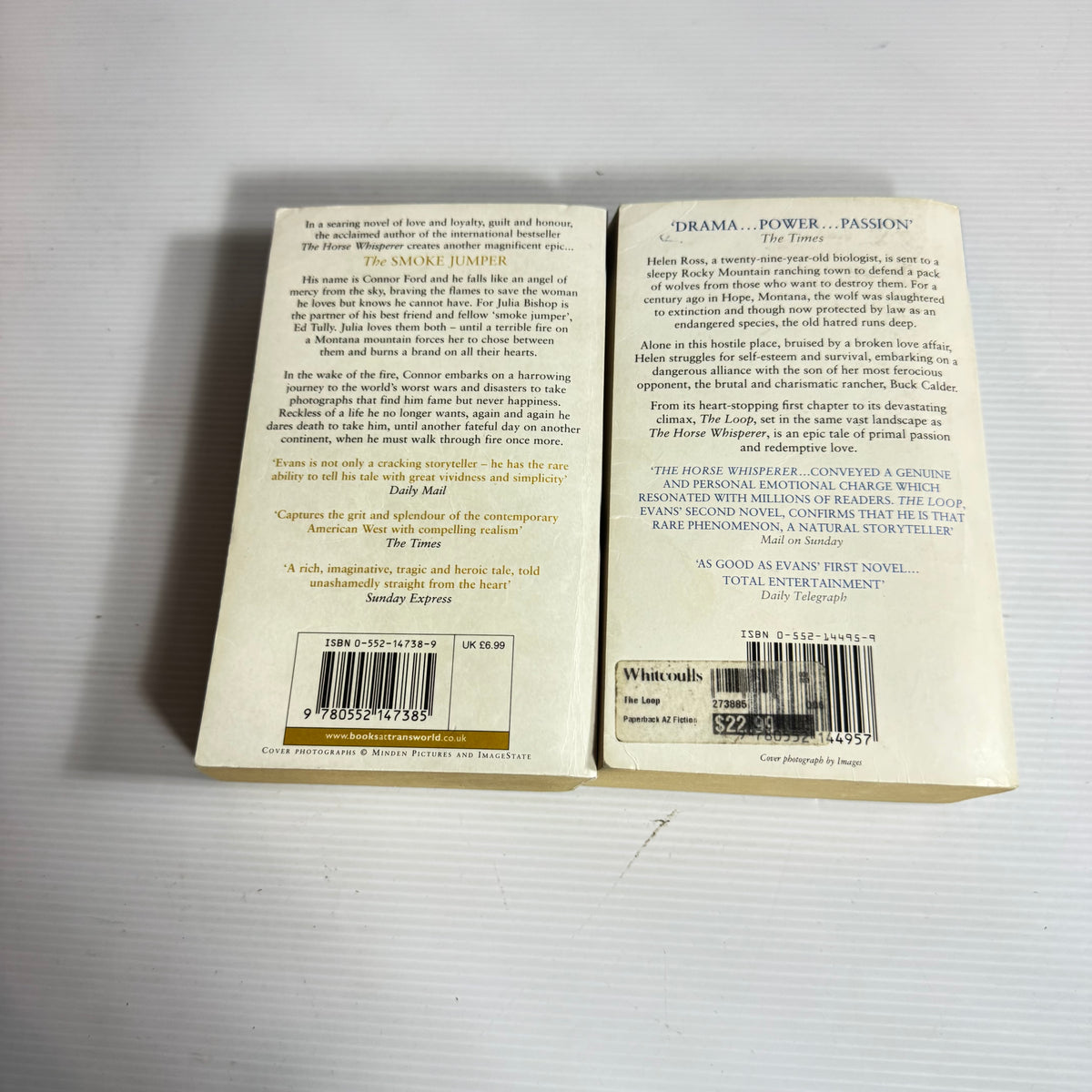 Nicolas Evans Bundle x 2 : The Loop & The Smoke Jumper (3425)