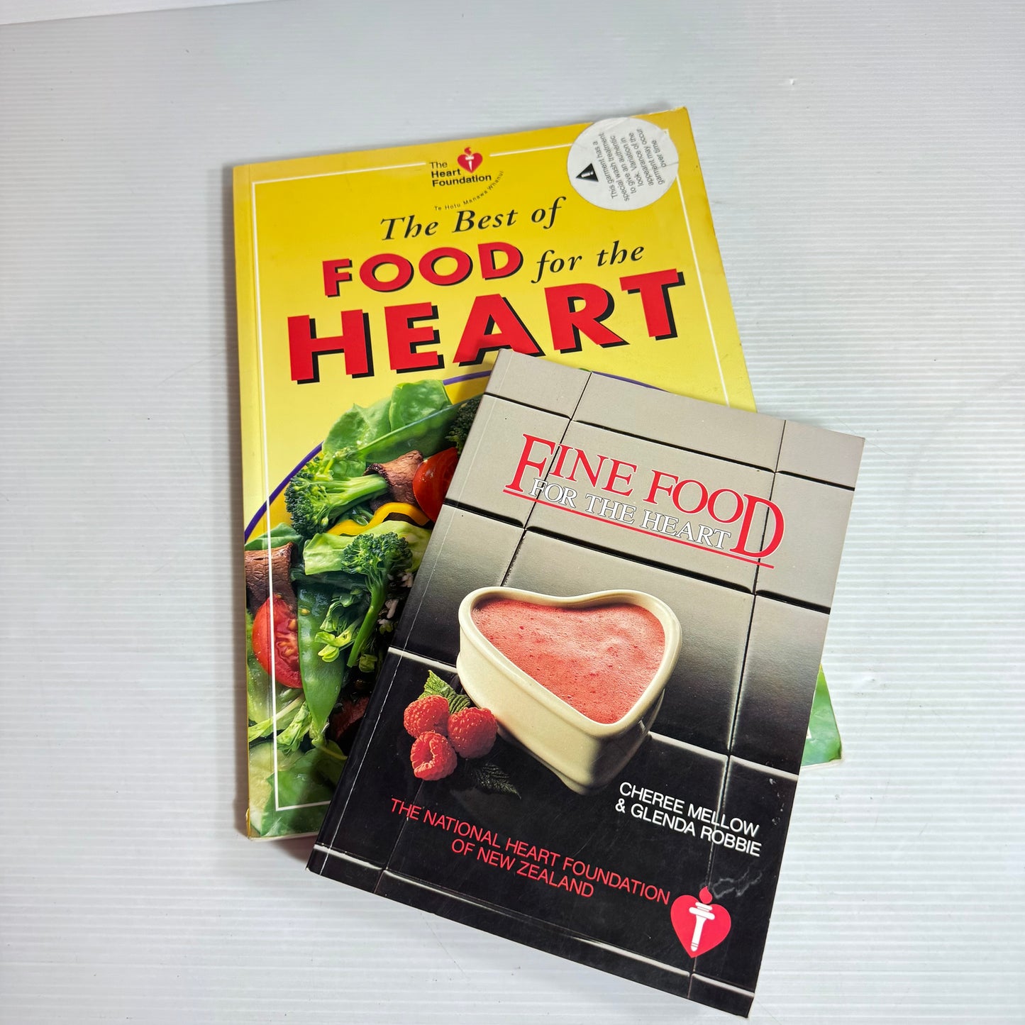 Healthy Heart Cookbook Bundle x 2 : Fine Food For the Heart - Cheree Mellow & Glenda Robbie, The Best of Food for the Heart - The Heart Foundation (2801)(2801)