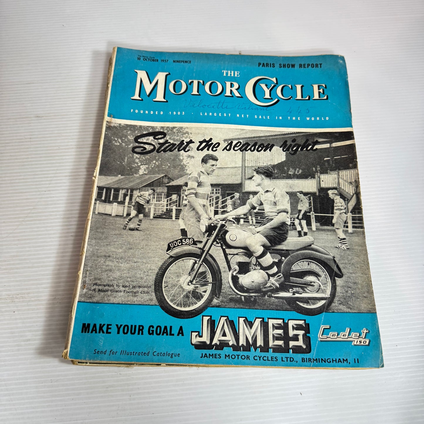 The Motor Cycle Vintage Magazine Book Bundle x 6 (Vintage 1948-1957) (2547)
