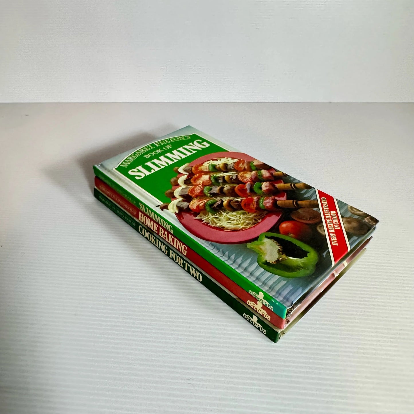 Margaret Fulton's Cook Book Bundle x 3 : Cooking for Two, Home Baking & Slimming (Vintage 1980's) (2206)