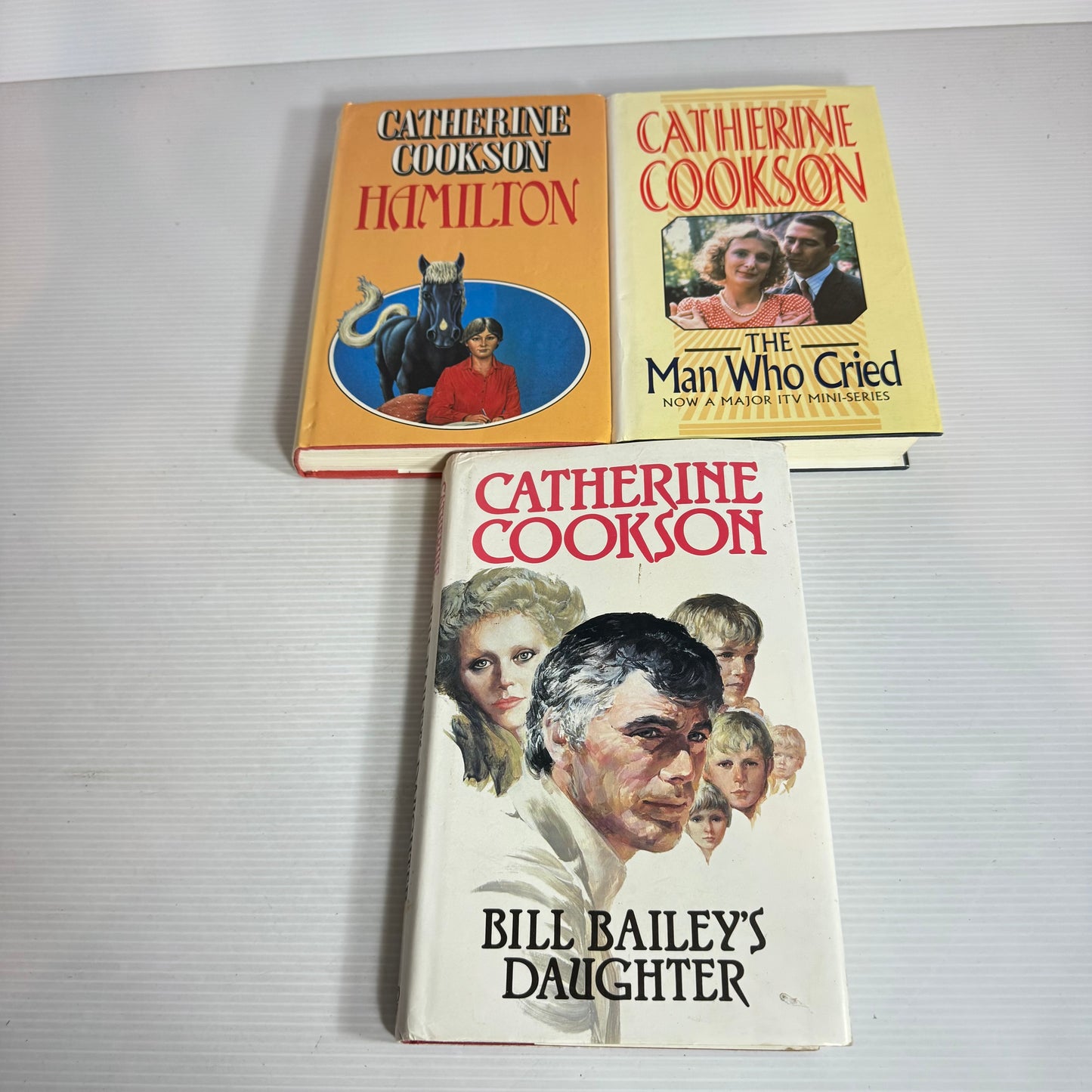 Catherine Cookson Book Bundle x 3 Books : Hamilton, The Man Who Cried, Billy Bailey's Daughter (2533)