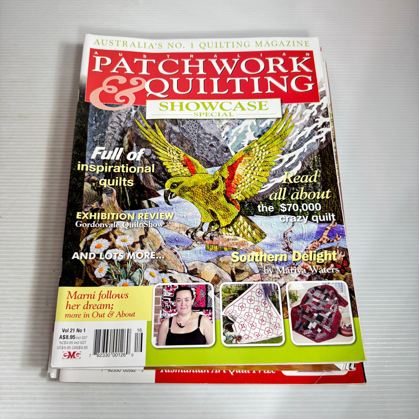 Australian Patchwork & Quilting Magazine Bundle x 5 Magazines (2616)