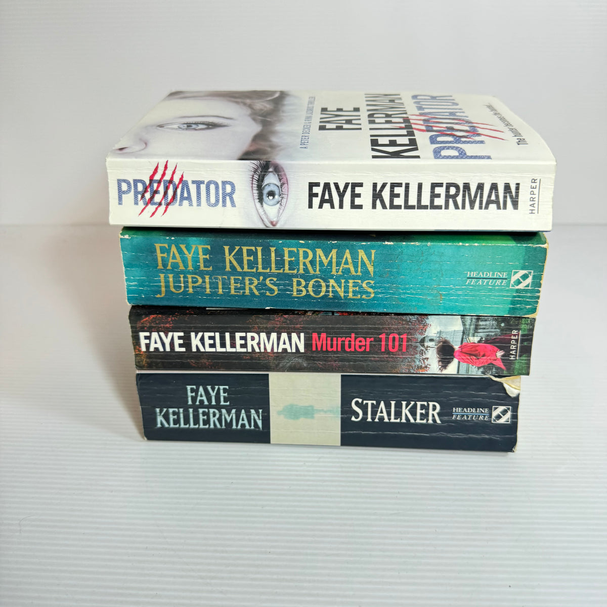 Faye Kellerman Bundle x 4 : Predator, Jupiter's Bones, Stalker, Murder 101 (3462)