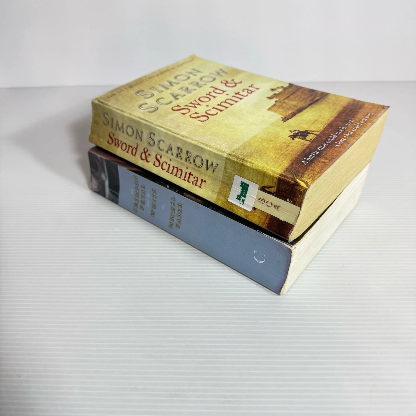 Historical Book Bundle x 2 Books : Sword & Scimitar - Simon Scarrow, The Crimson Petal and the White - Michael Faber (2185)