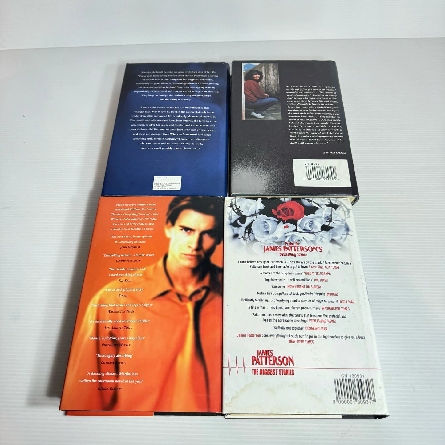 Crime Hardback Book Bundle x 4 Books : Various Authors (2276)