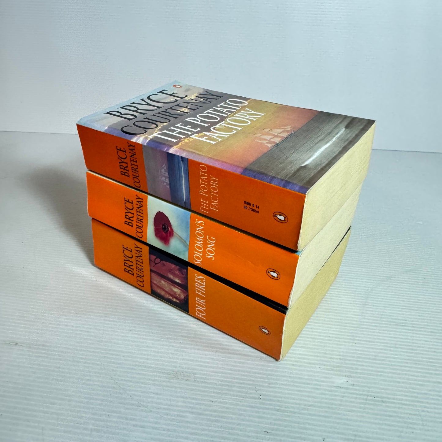 Bryce Courtenay Book Bundle x 3 : Solomon's Song, The Potato Factory, Four Fires (2848)