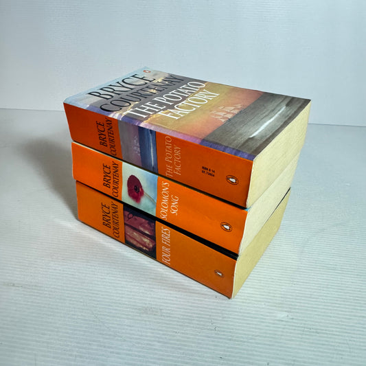 Bryce Courtenay Book Bundle x 3 : Solomon's Song, The Potato Factory, Four Fires (2848)