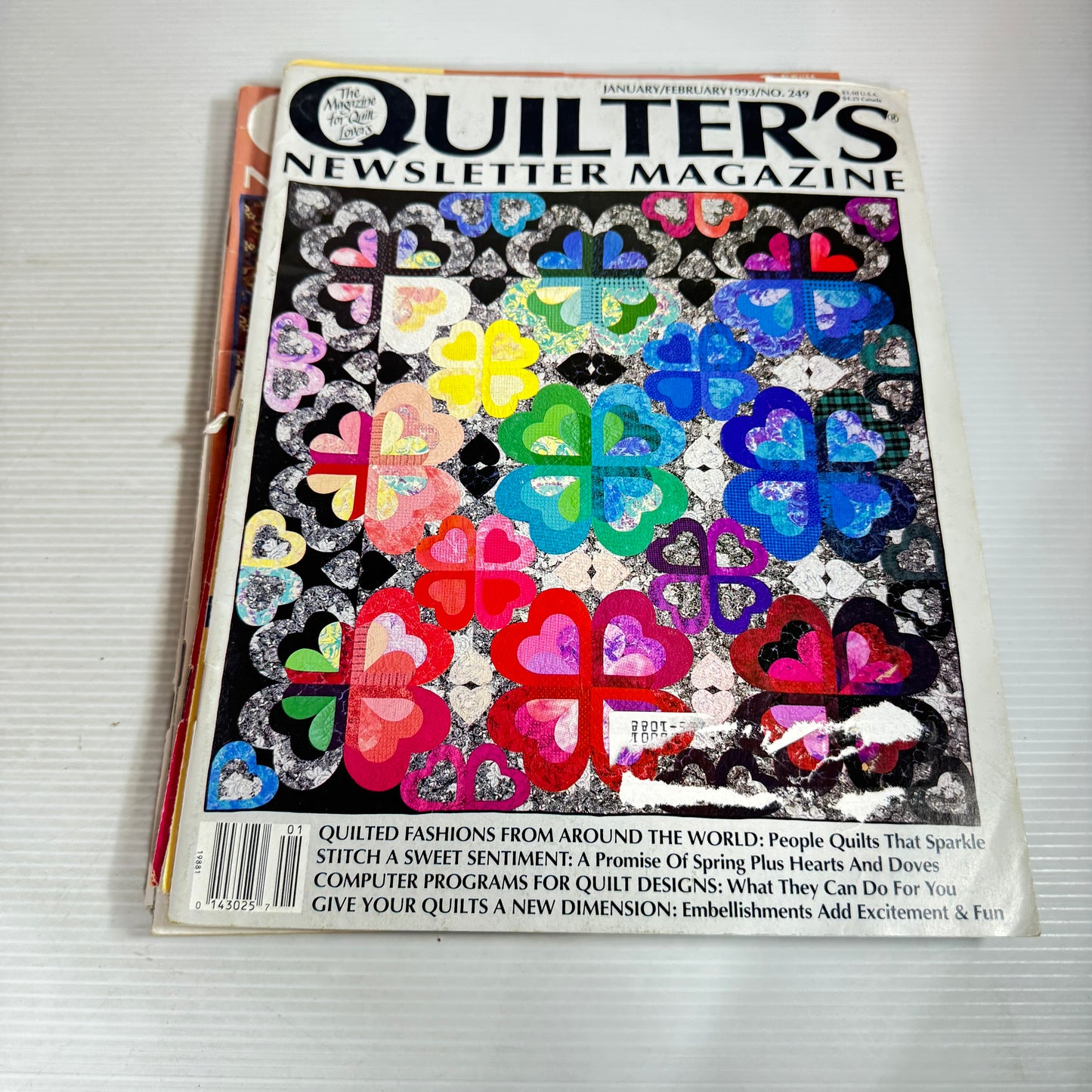 Quilter's Newsletter Magazine Vintage Bundle x 7 Magazines (2617)