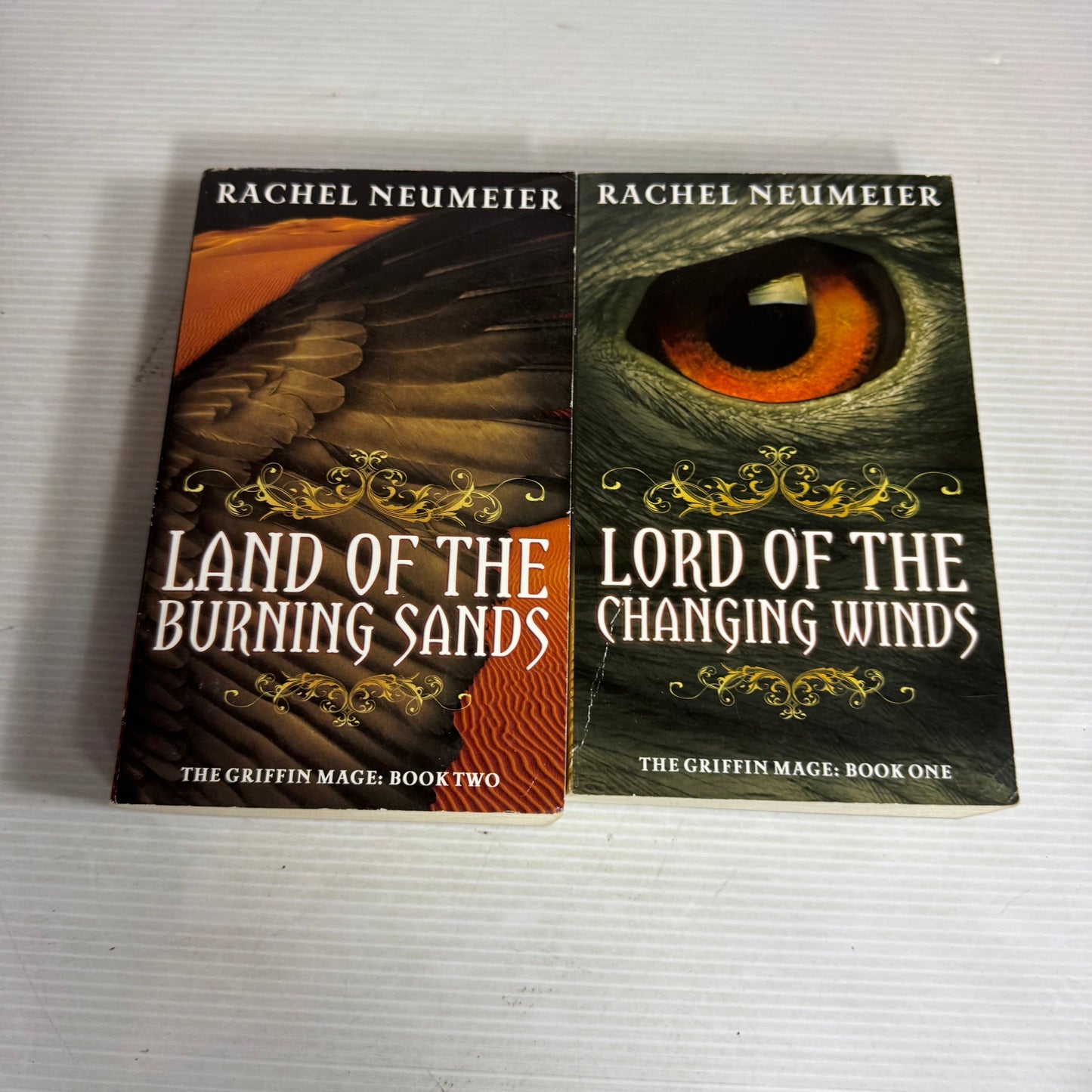 Rachel Neumeier The Griffin Mage Book Bundle x 2 : Lord of the Changing Winds & Land of the Burning Sands(2956)