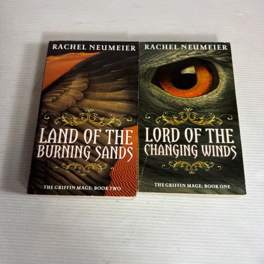 Rachel Neumeier The Griffin Mage Book Bundle x 2 : Lord of the Changing Winds & Land of the Burning Sands(2956)