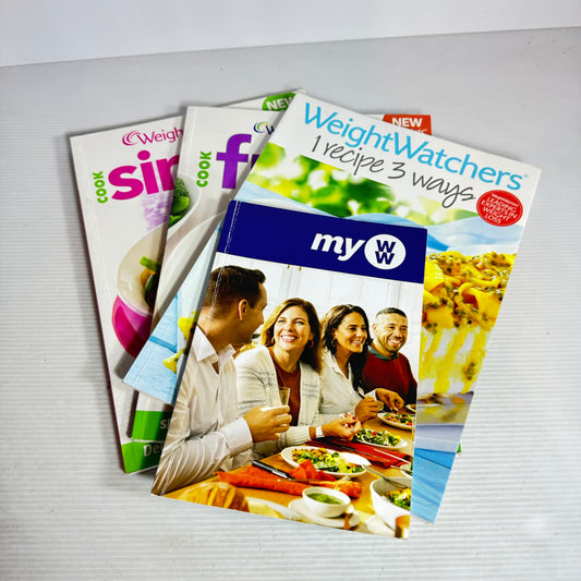 Weight Watchers Cookbook Bundle x 4 : My WW, Cook Simple, Cook Fresh, 1 Recipe 3 Ways (3048)