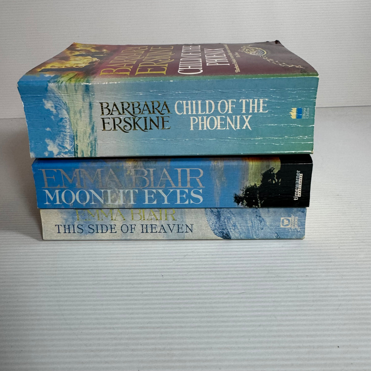 Barbara Erskine Bundle x 3 : Child of the Phoenix, This Side of Heaven, Moonlit Eyes (3453)