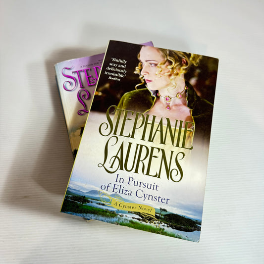 Stephanie Laurens Book Bundle x 2 : In Pursuit of Eliza Cynster & A Season for Marriage (2439)