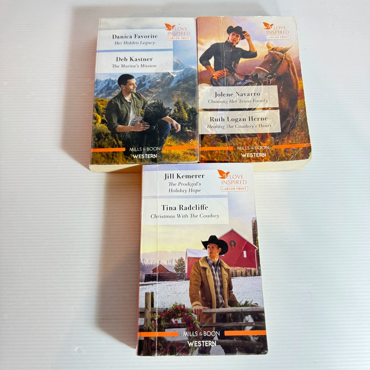 Mills & Boon Western Large Print Book Bundle x 3 Books 6 Stories (129)