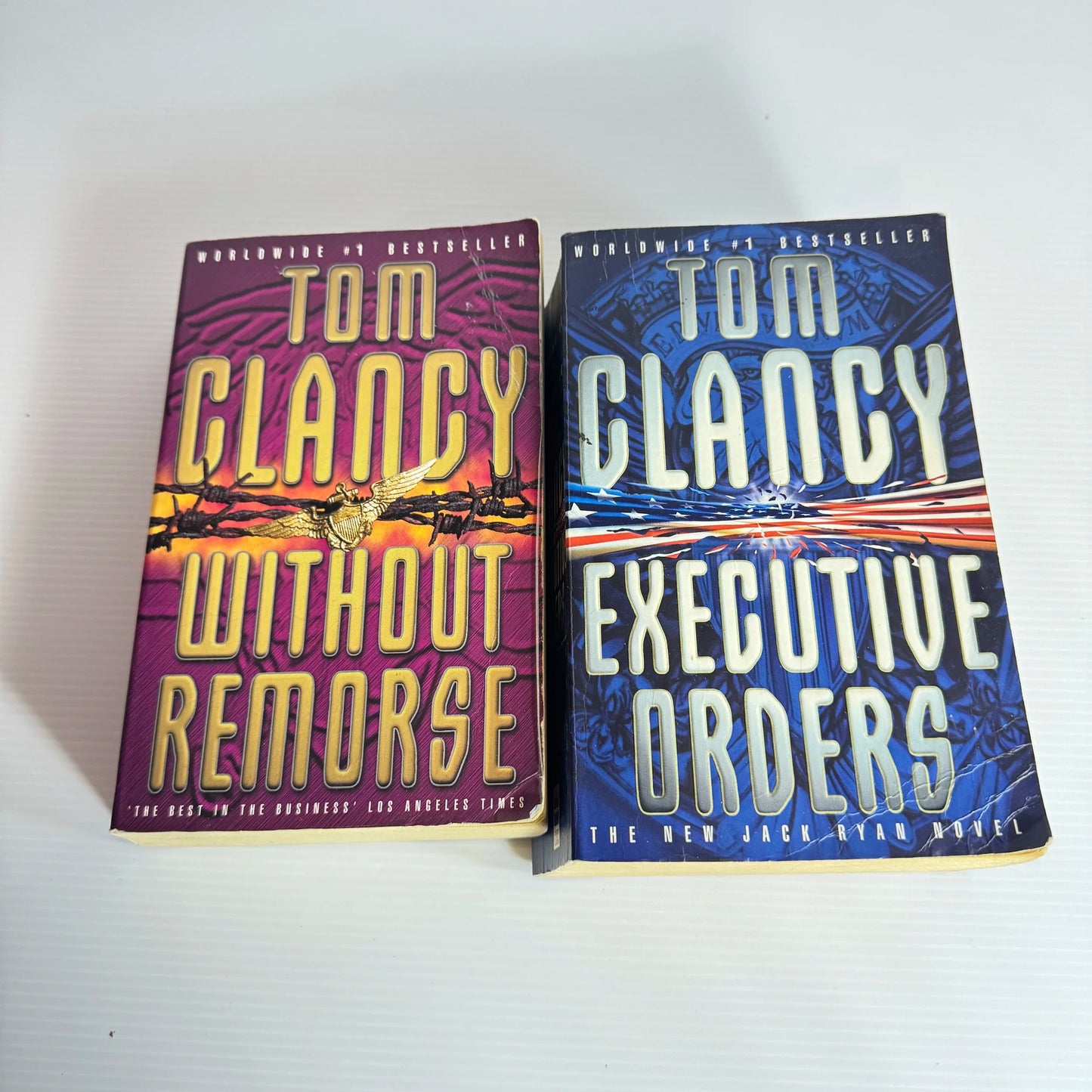 Tom Clancy Book Bundle x 2 Books : Without Remorse & Executive Orders (2034)