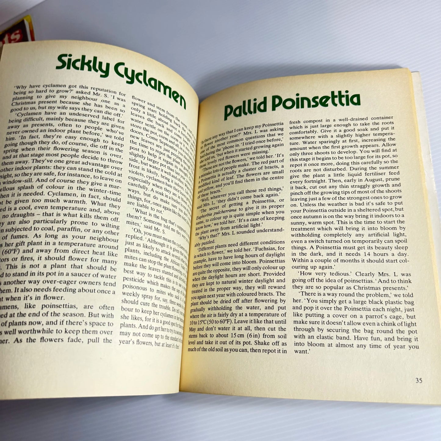 House Plant Book Bundle x 3 Books : Woman's Own Pot Plant Doctor, Houseplants x 2 (Vintage 1970's) (507)