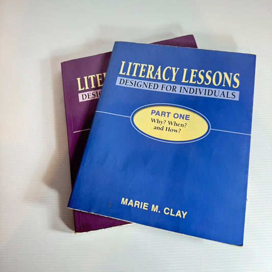 Literacy Lessons: Designed For Individuals (Part1 and 2) - Marie E. Clay Book Bundle x2 Books (206)