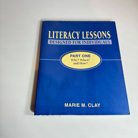 Literacy Lessons: Designed For Individuals (Part1 and 2) - Marie E. Clay Book Bundle x2 Books (206)