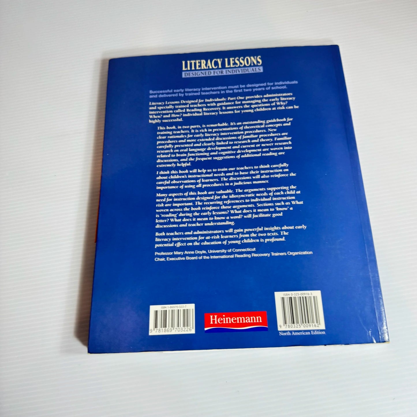 Literacy Lessons: Designed For Individuals (Part1 and 2) - Marie E. Clay Book Bundle x2 Books (206)