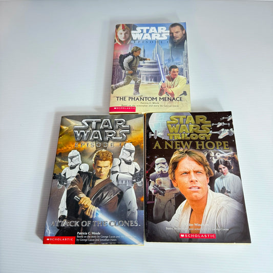 Star Wars Children's Book Bundle x 3 : The Phantom Menace, Attack of the Clones, A New Hope (307)