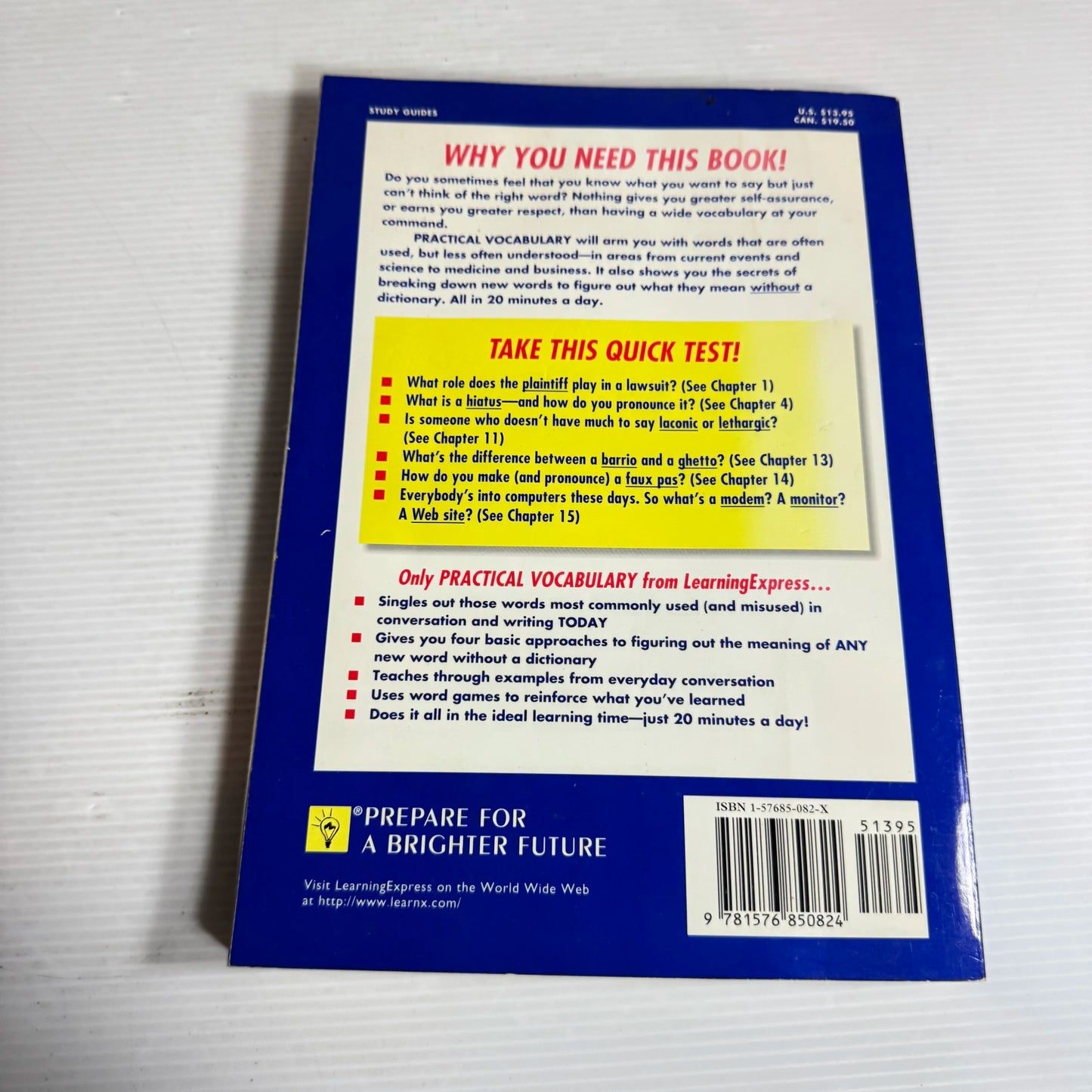 Practical Vocabulary : The Basics Made Easy In 20 Minutes a Day! - Learning Express