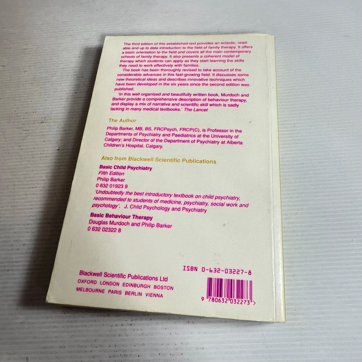 Basic Family Therapy 3rd Ed. - Philip Barker