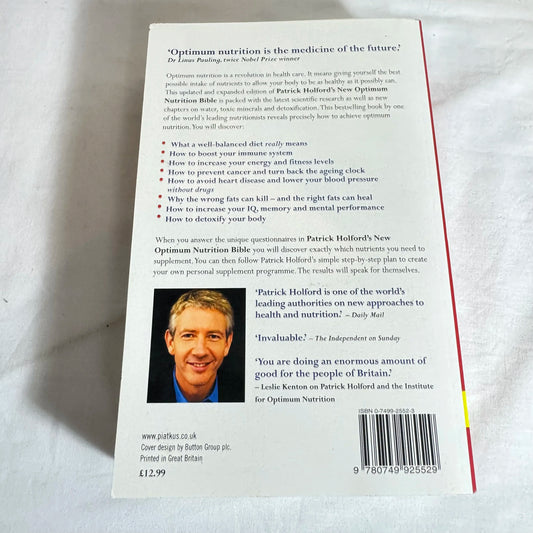 Patrick Holford's New Optimum Nutrition Bible (Expanded and Updated)