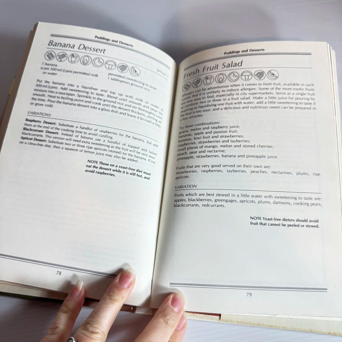 Food Allergy Cookbook - Rita Greer (Vintage 1986)