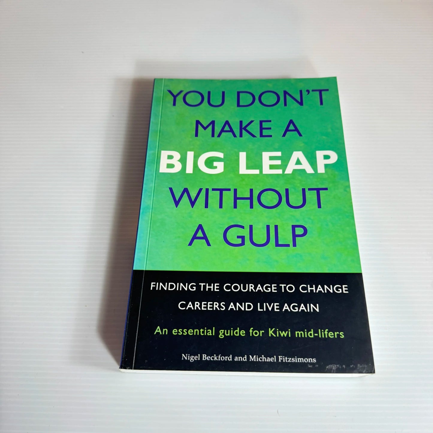 You Don't Make A Big Leap Without A Gulp : Finding The Courage To Change Careers and Live Again - Nigel Beckford & Michael Fitzsimons