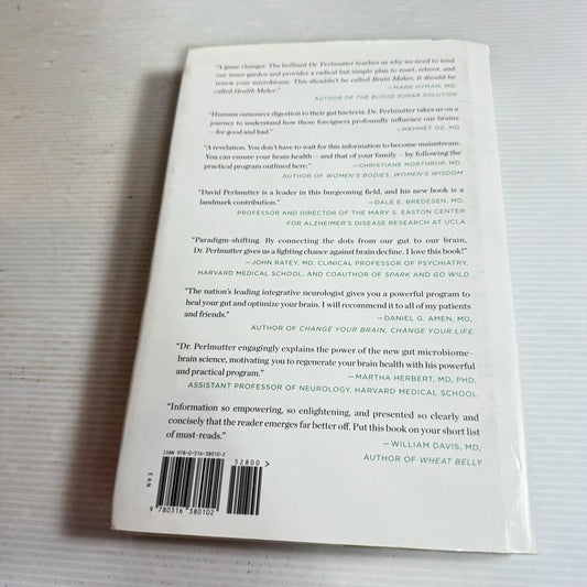 Brain Maker : The Power of Gut Microbes to Heal and Protect Your Brain for Life - David Perlmutter, MD